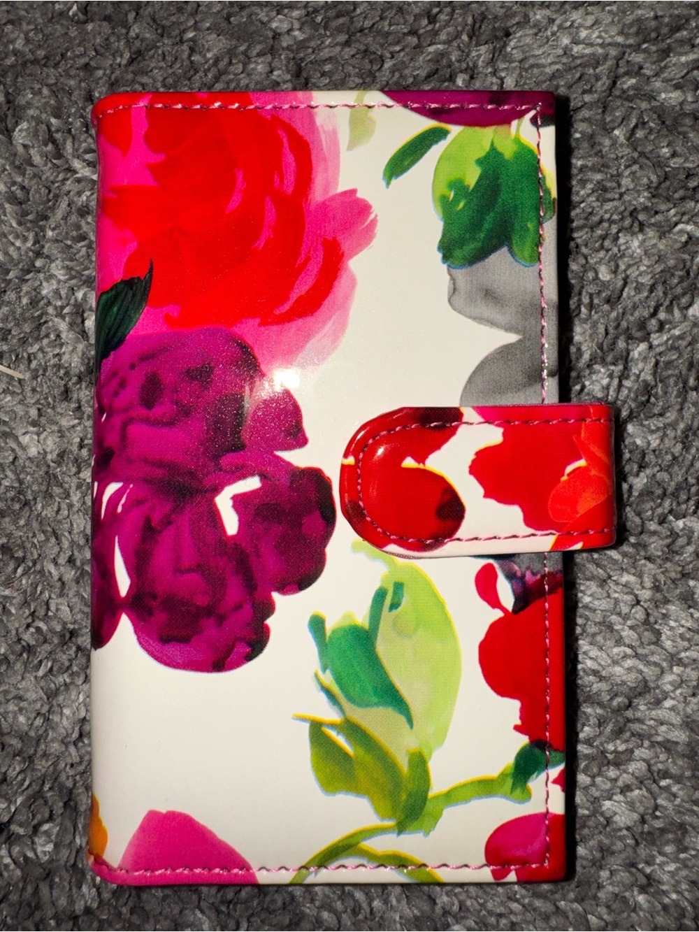 Floral Print Women's Wallet - Bright Multicolor